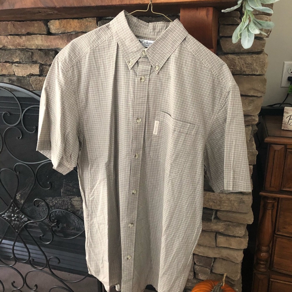 Men’s Columbia South Flat Plaid Shirt. Size M
